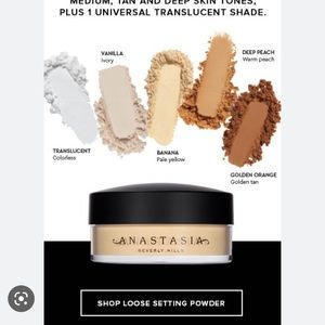 Anastasia Beverly hill loose setting powder, Shade:deep